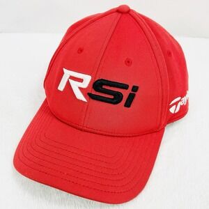 TaylorMade RSi Golf Sports Hat Cap Adjustable Strapback Red Outdoors Casual